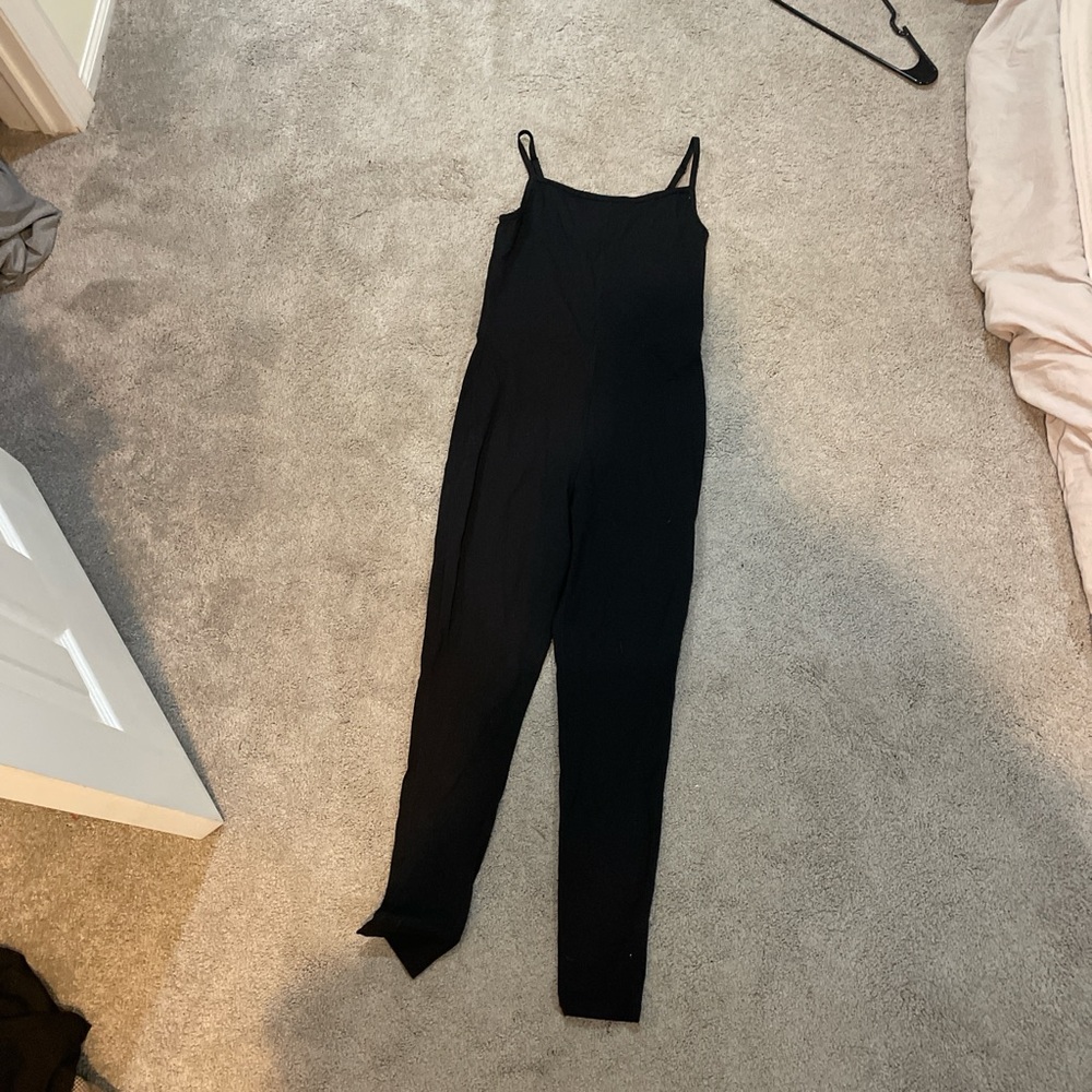 Bershka Sleek Black Jumpsuit